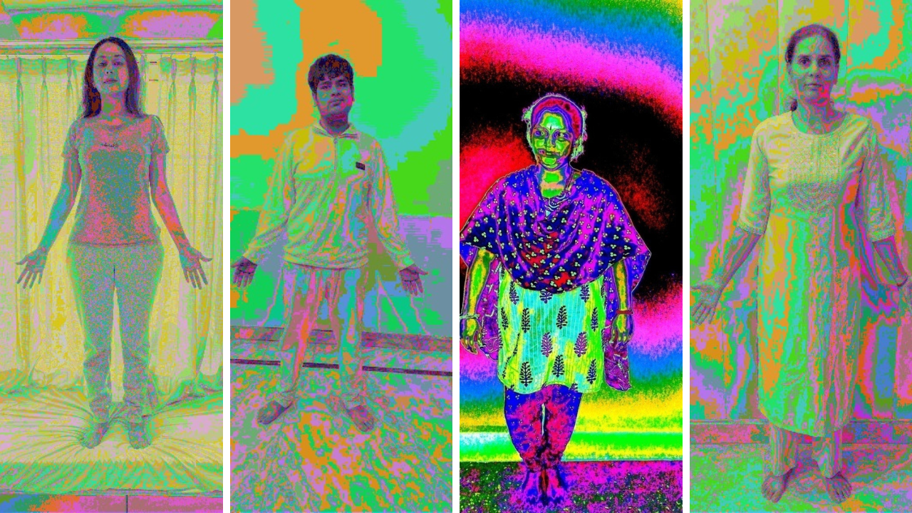 Aura energy scan showing a client's energy field